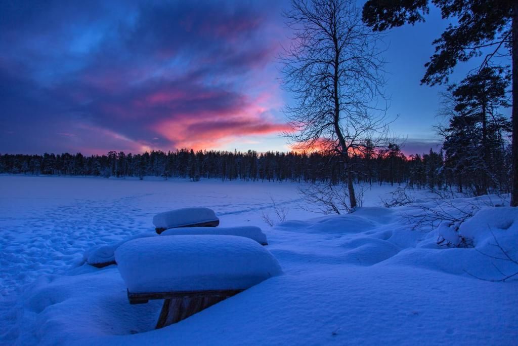 Шале Mökki - The White Blue Wilderness Lodge Инари-28